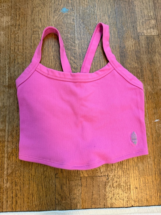 FP Movement by Free People Tops - FP Movement by Free People Pink Ribbed Tank Crop Top